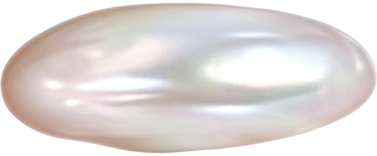 U0601 White Stacked-Hole Button Pearl