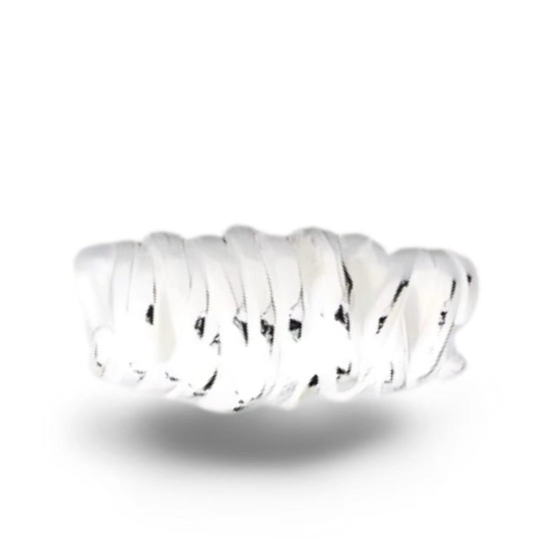 M0302 Sterling Silver Irregular Wrapped Silver Spacer Bead