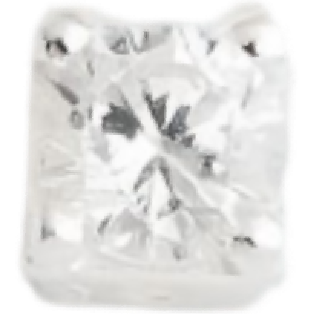 M0501 Sterling Silver Square Rhinestone Silver Spacer Bead