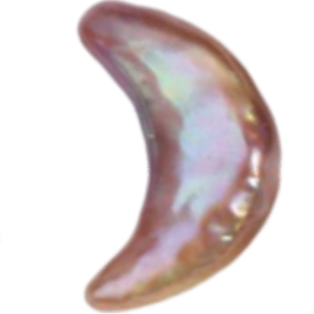 U1503 Purple Moon-Shaped Baroque Freshwater Pearl