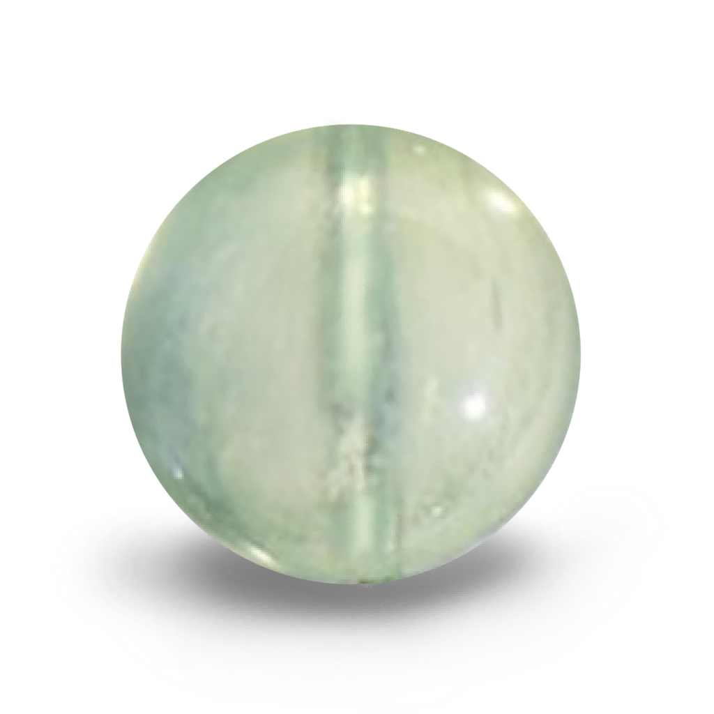 C0102 Natural Crystal green round beads