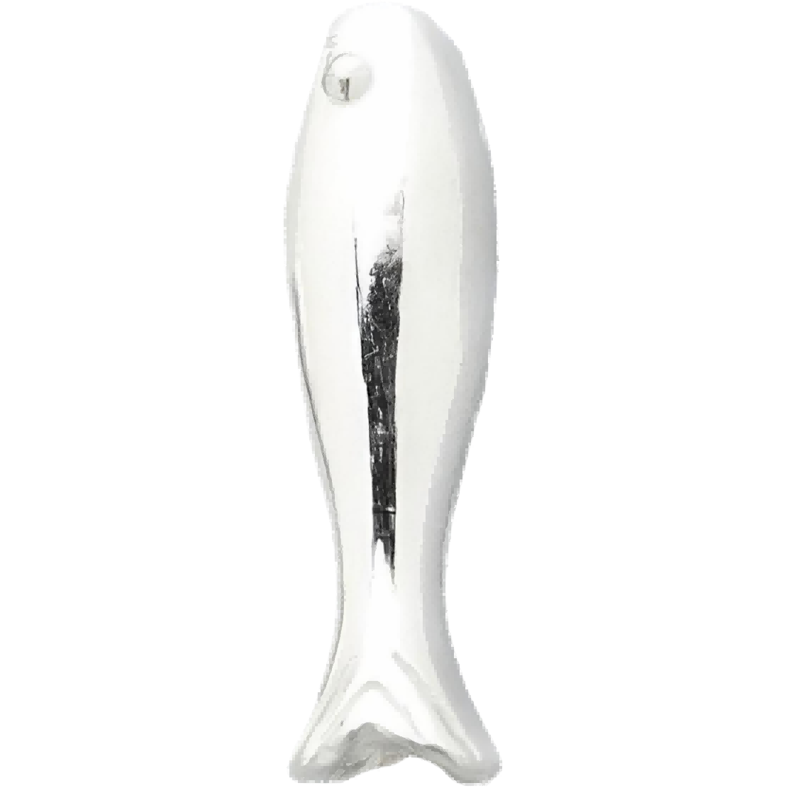 M0101 Silver Silver-Colored Fish Glossy
