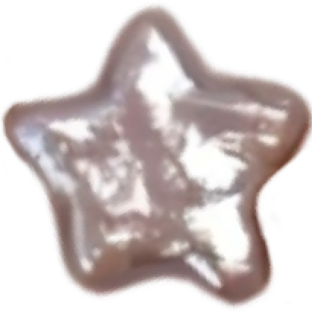 U0903 Purple Pentagram Star Baroque Freshwater Pearl