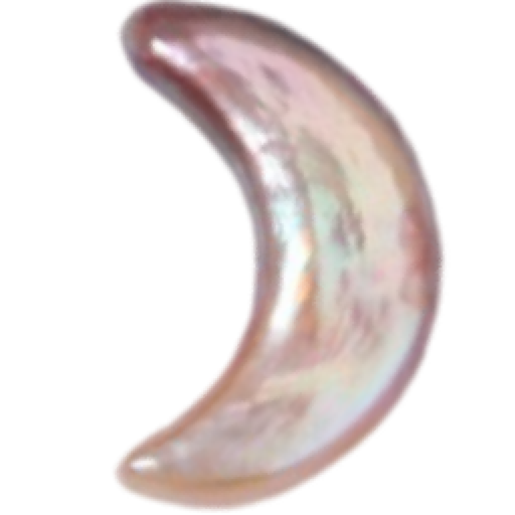 U1503 Purple Moon-Shaped Baroque Freshwater Pearl