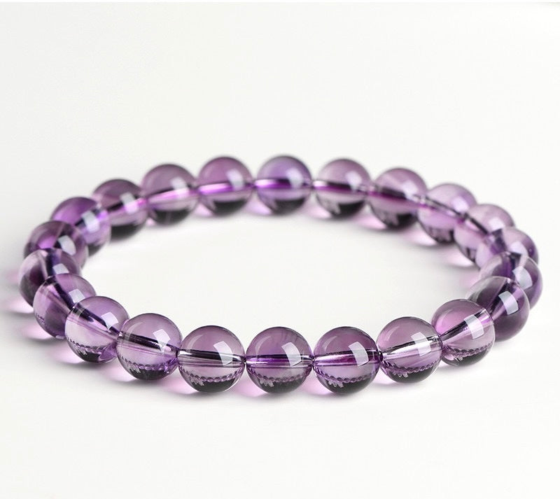 C0104 Natural Crystal green round beads