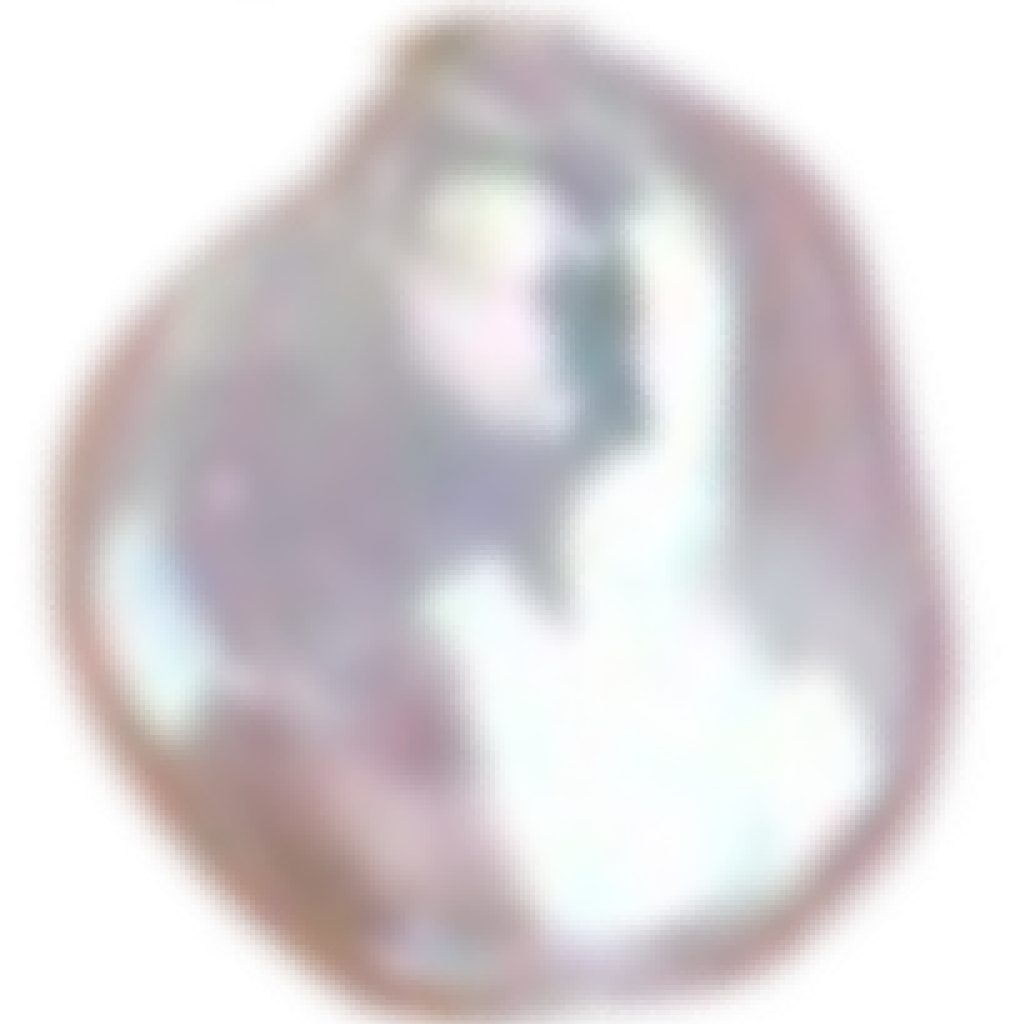 U2001 White Flat Nugget Freshwater Pearl Beads