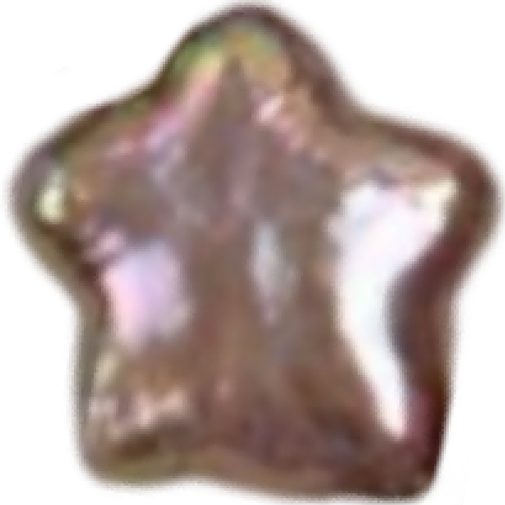 U0903 Purple Pentagram Star Baroque Freshwater Pearl