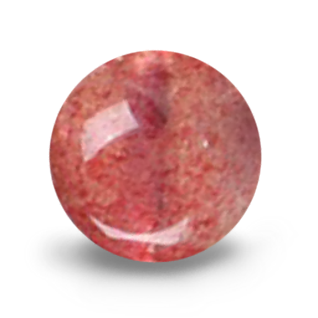 C0117 Crystal light red strawberry round beads