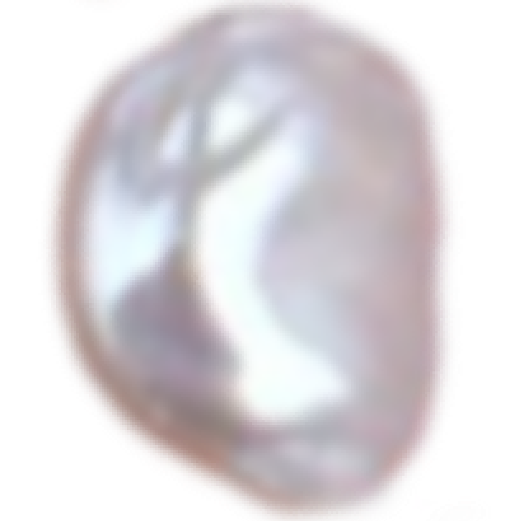 U2001 White Flat Nugget Freshwater Pearl Beads