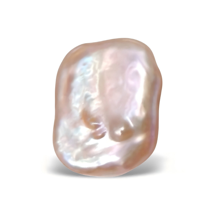 P1102 Pink Baroque Square Freshwater Pearl