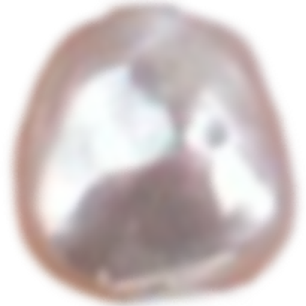 U2001 White Flat Nugget Freshwater Pearl Beads