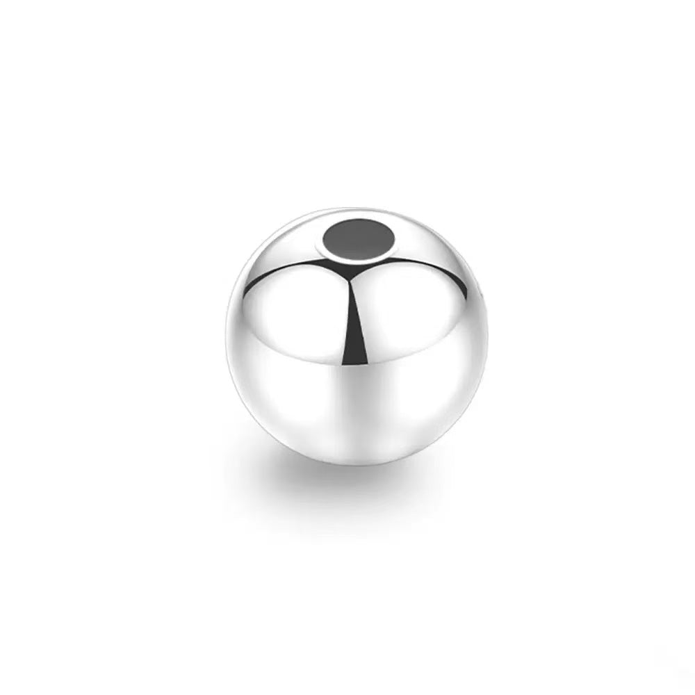 M0701 Silver Round Beads