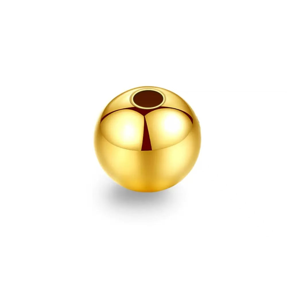 M0702 Gold Round Beads