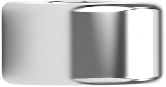 M2301 Wheel-Shaped Bead Silver