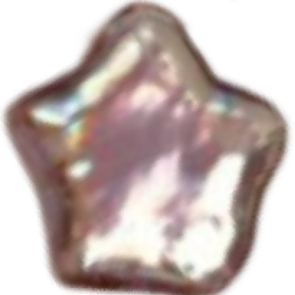 U0903 Purple Pentagram Star Baroque Freshwater Pearl