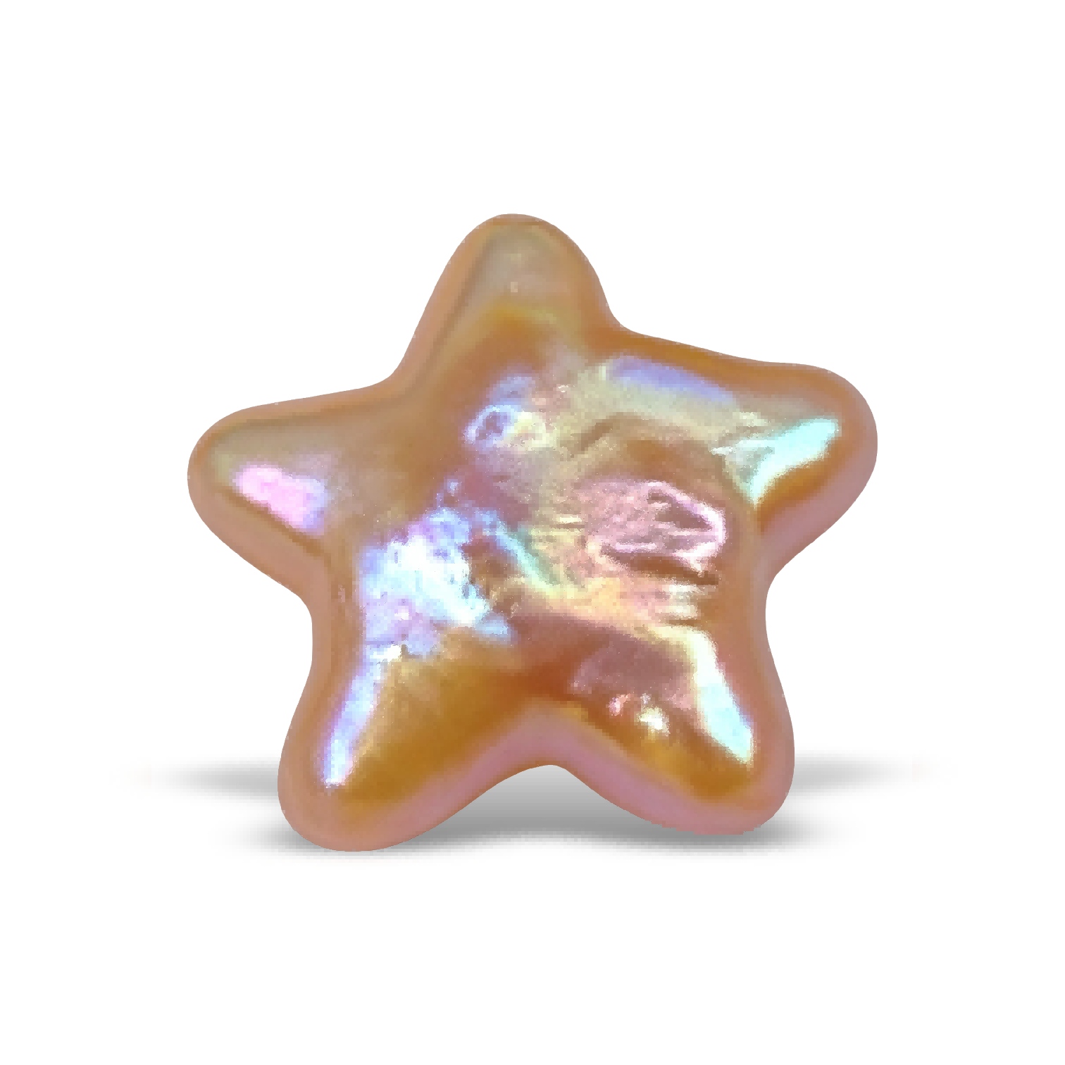 U0902 Pink Pentagram Star Baroque Freshwater Pearl