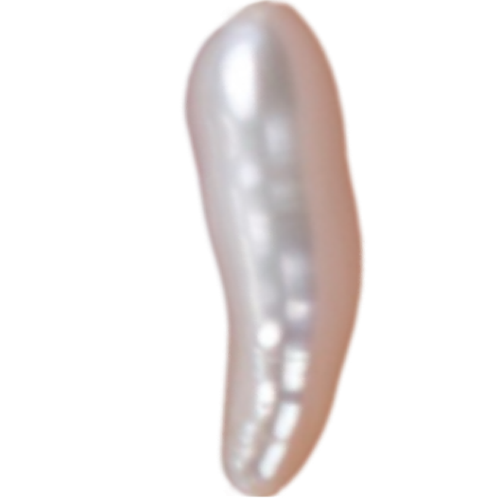 U0203 White Biwa Freshwater Pearl