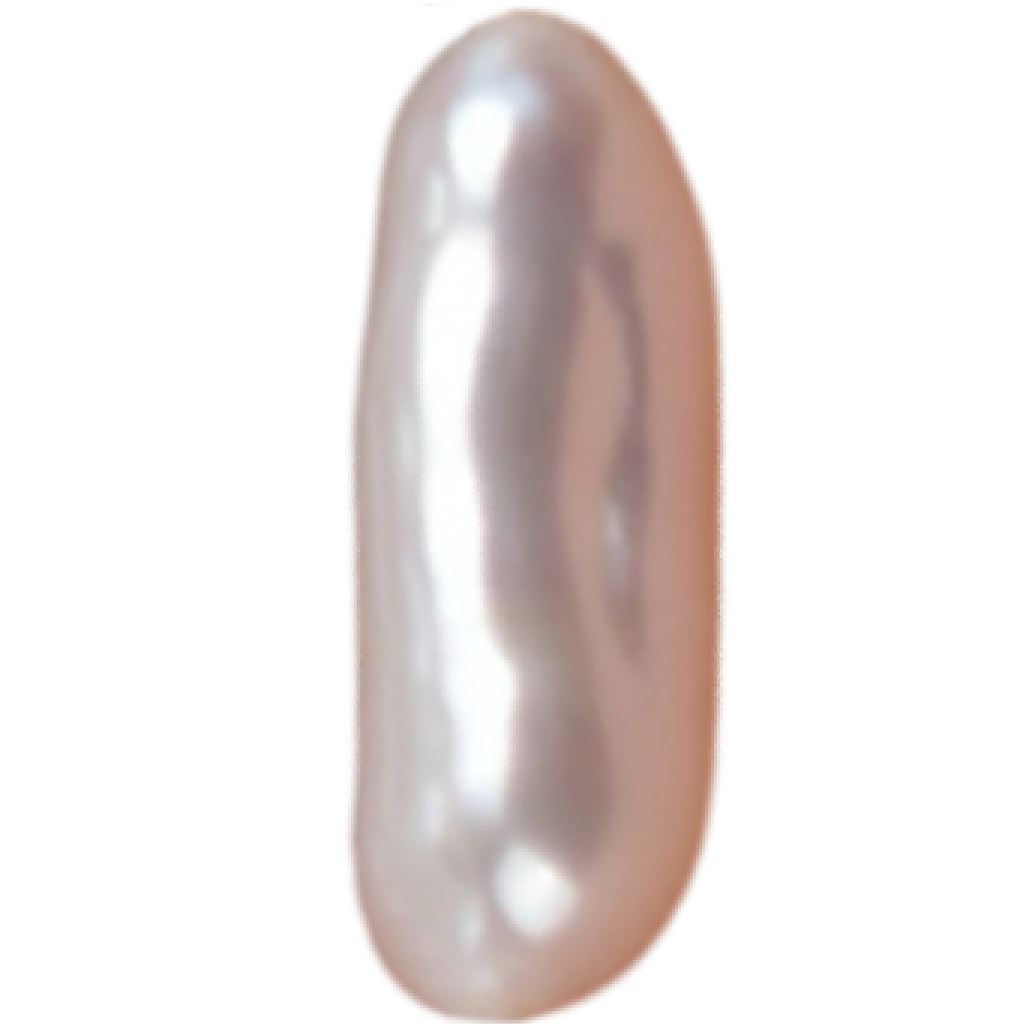 U0203 White Biwa Freshwater Pearl