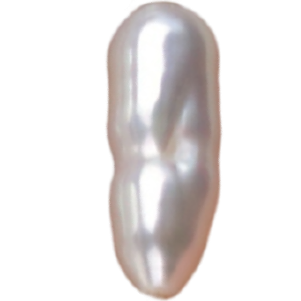U0203 White Biwa Freshwater Pearl