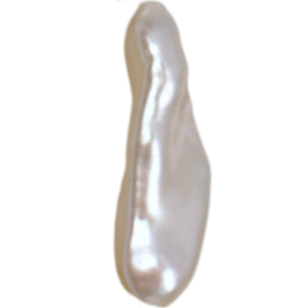 U0202 White Biwa Freshwater Pearl