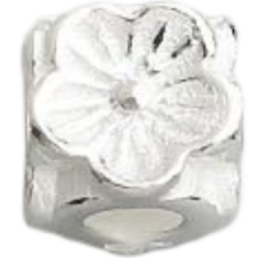 M2401 Four-Sided Floral Pattern Silver