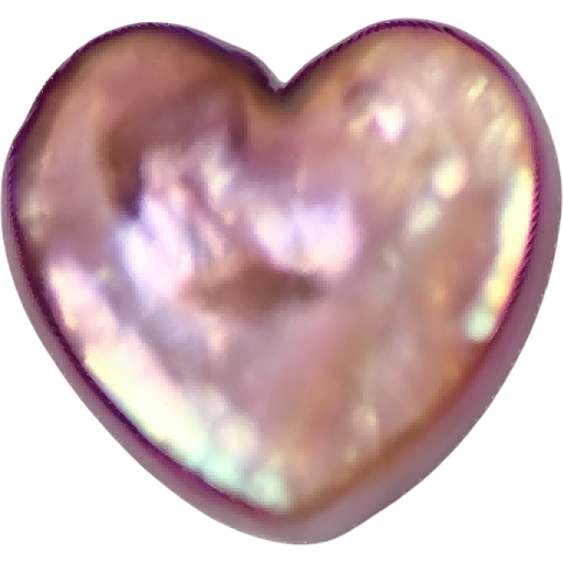 U0703 Purple Heart Freshwater Pearl