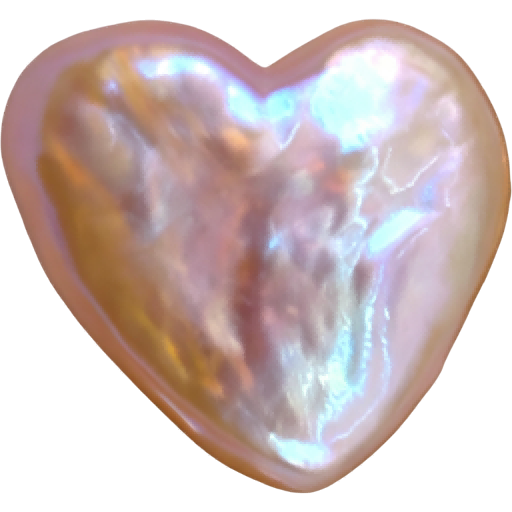 U0702 Pink Heart Freshwater Pearl