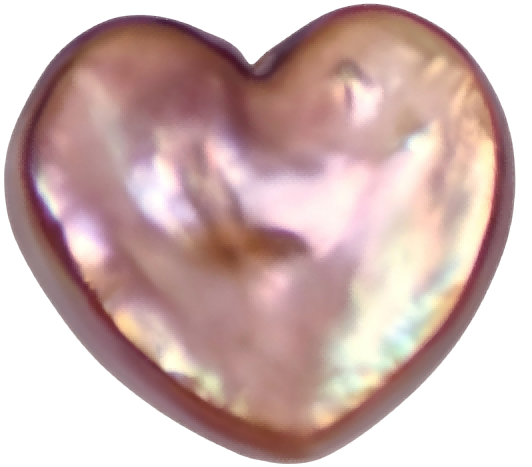 U0703 Purple Heart Freshwater Pearl