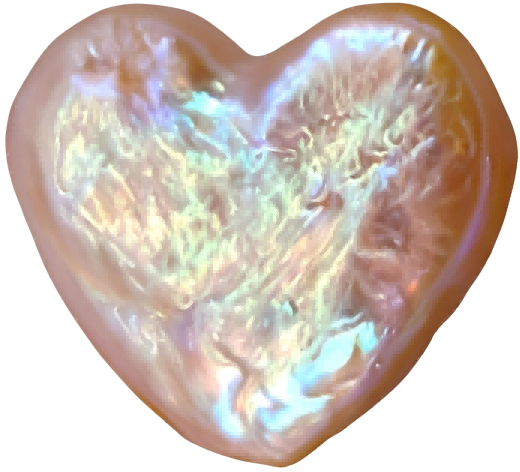 U0702 Pink Heart Freshwater Pearl