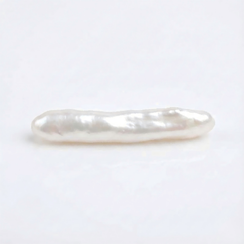 U0201 Natural freshwater pearl white irregular stick 20mm*6mm