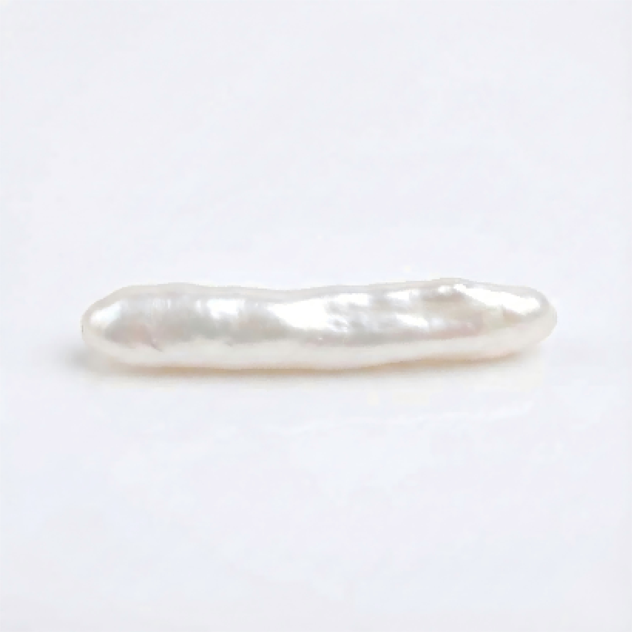 U0201 Natural freshwater pearl white irregular stick 20mm*6mm