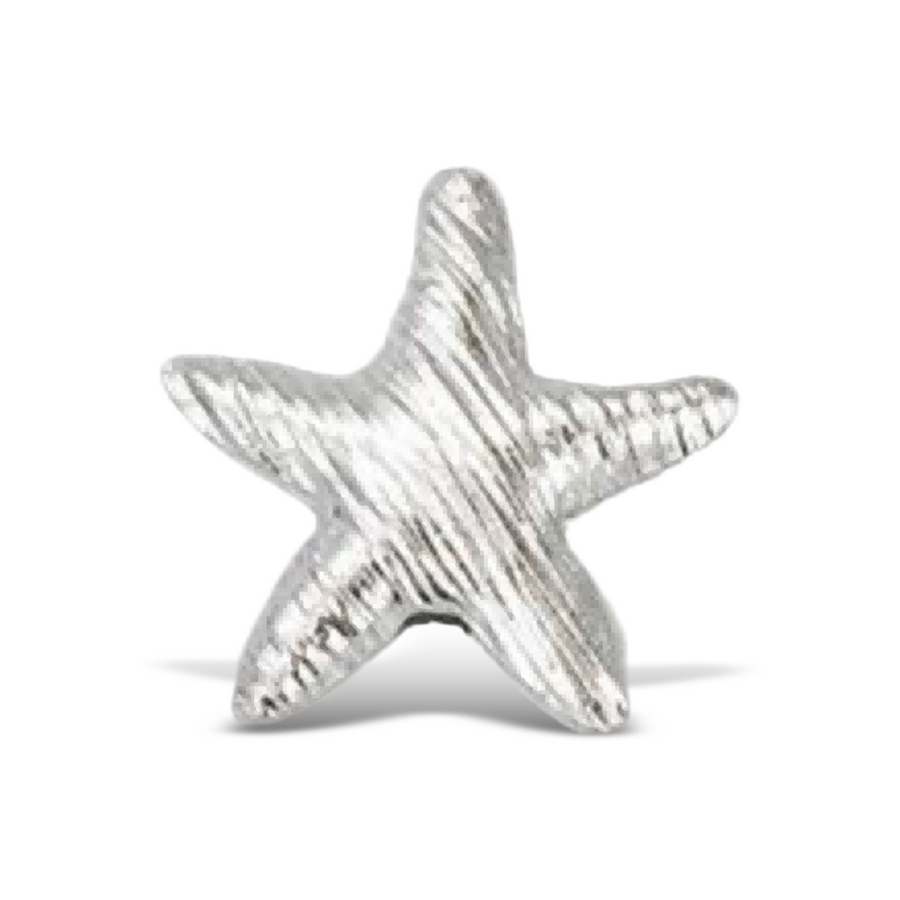 M1501 Silver Starfish Bead Brushed Finish