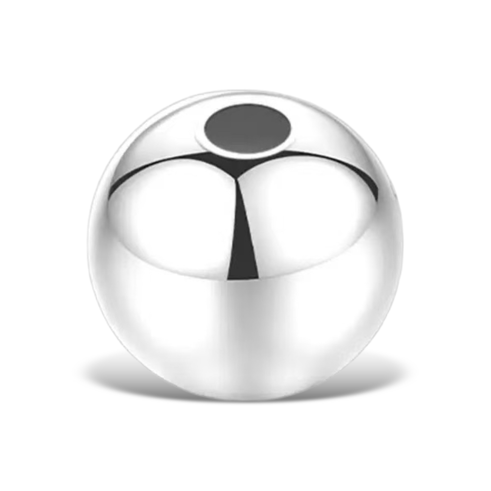 S0701 Silver Round Beads