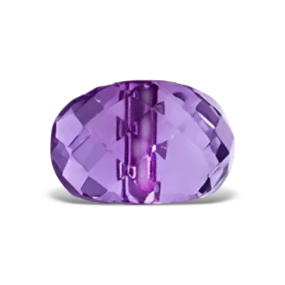 Q0705 Purple Faceted Rondelle Quartz
