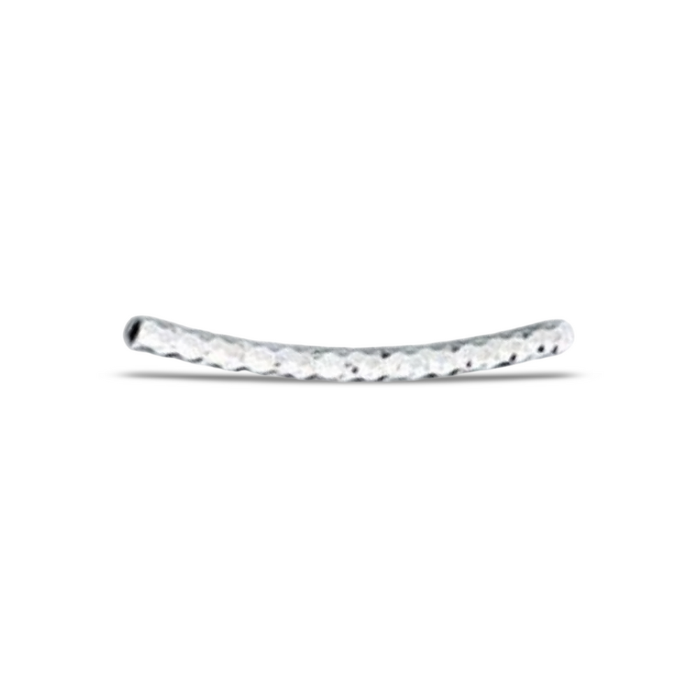 S2501 Sparkling Curved Silver Tube
