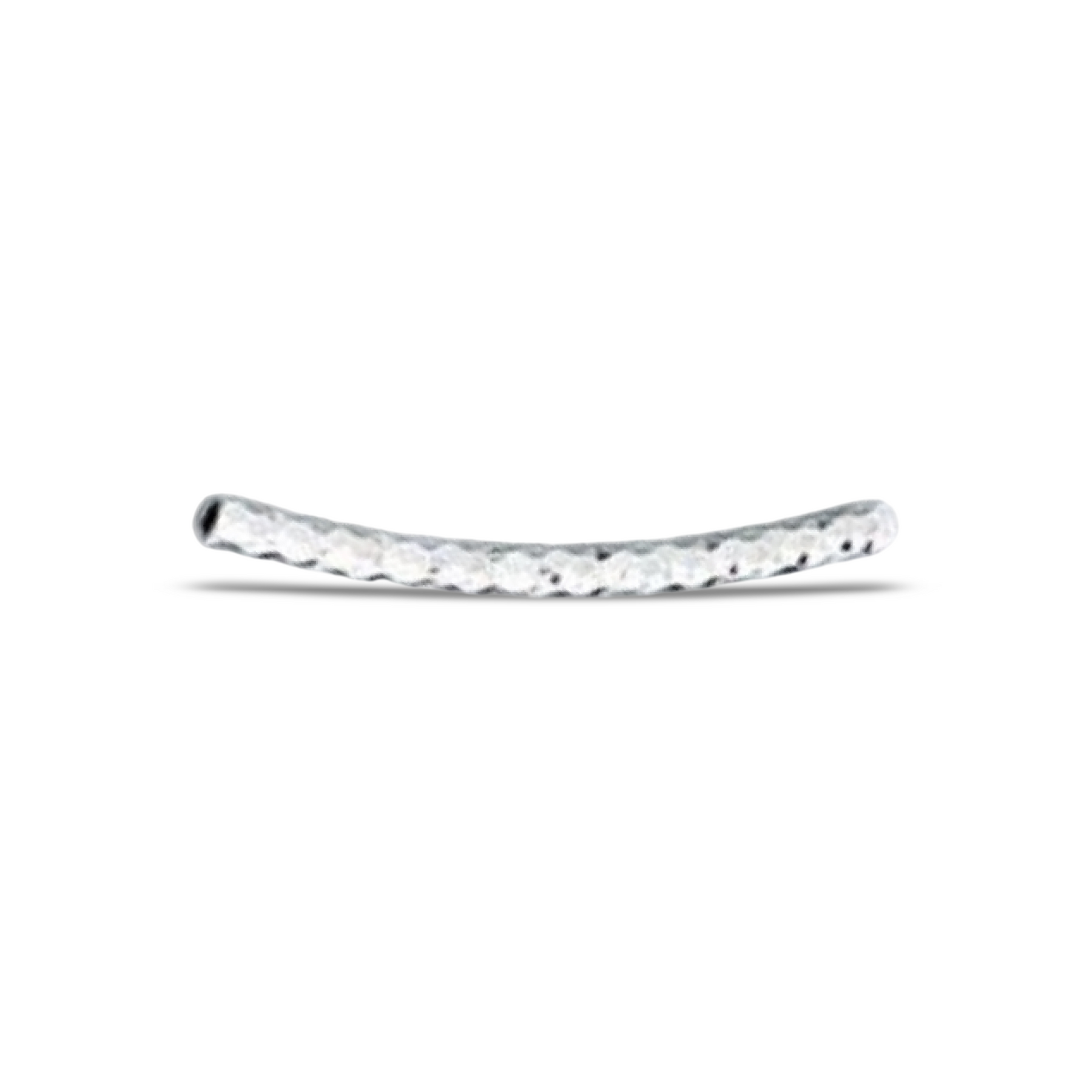M2501 Sparkling Curved Silver Tube