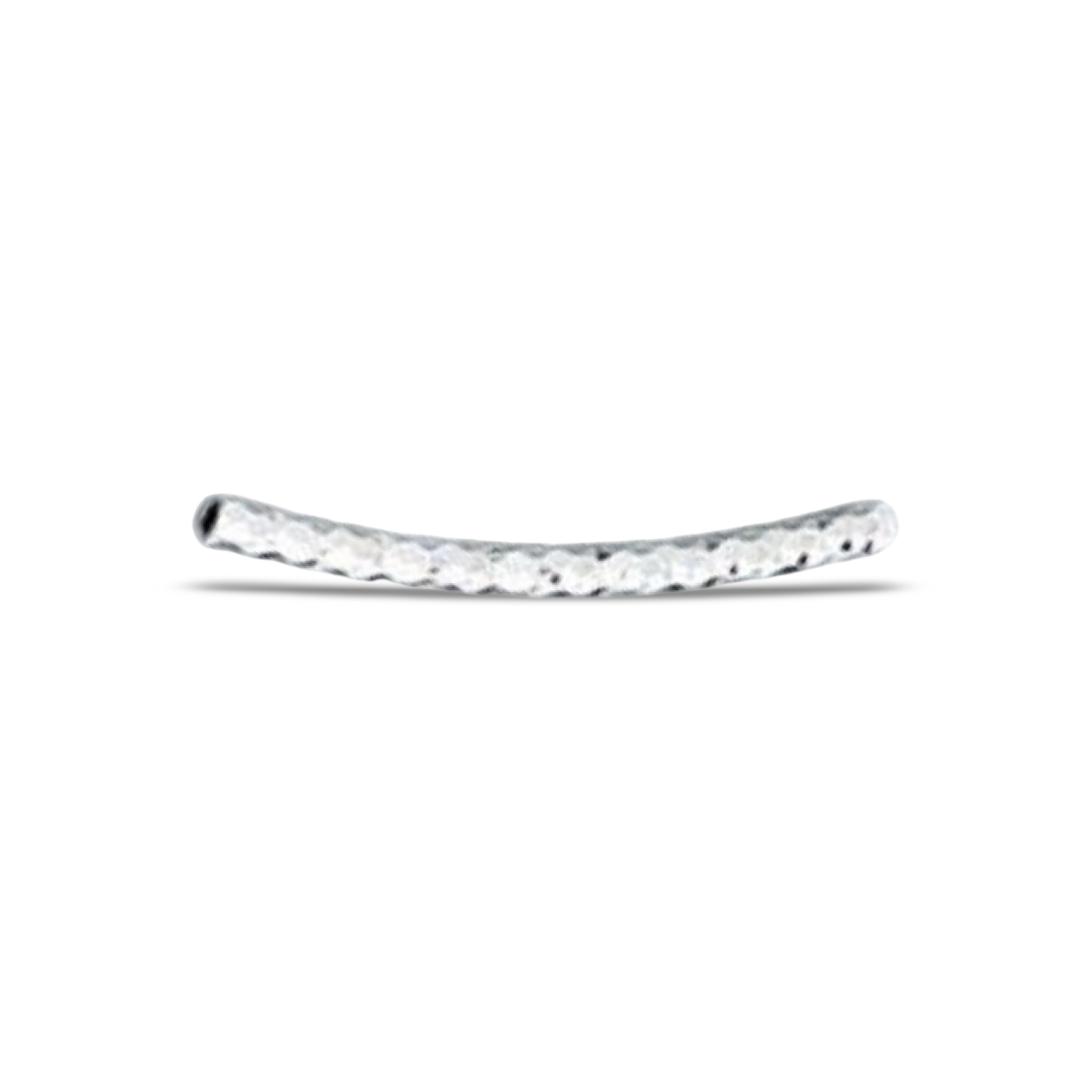 M2501 Sparkling Curved Silver Tube