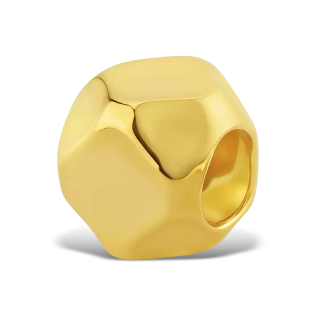 M3902 Golden Irregular Textured Bead