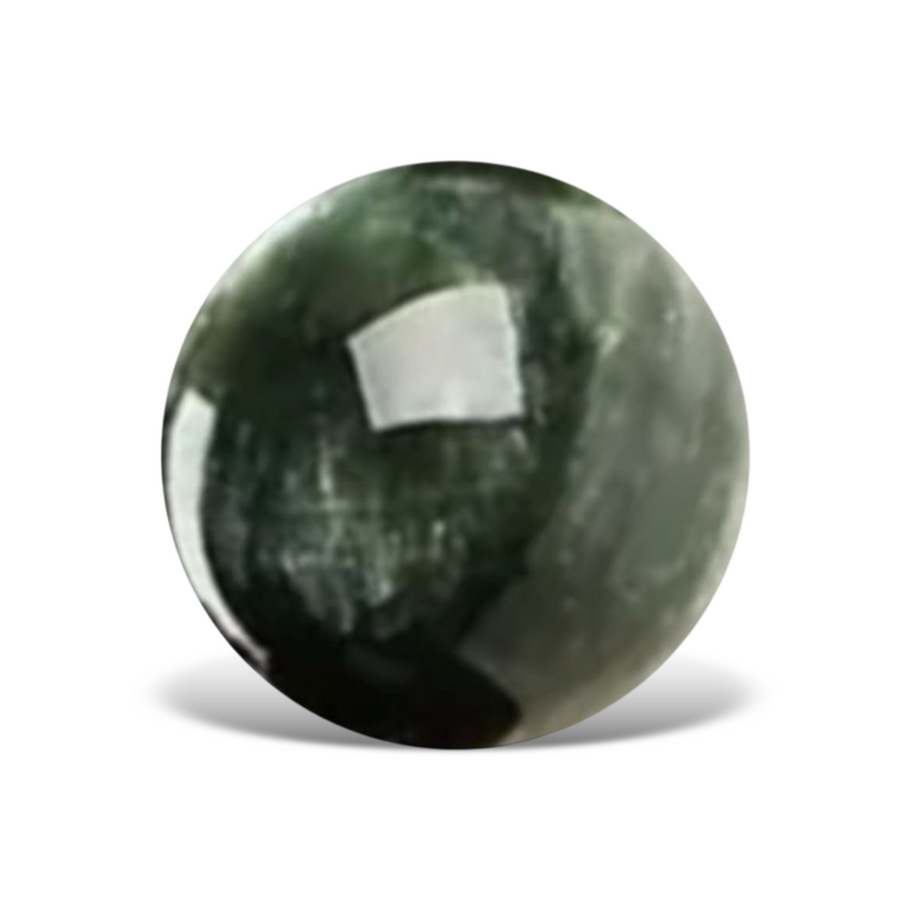 G0307 Deep Green Seraphinite Round Beads