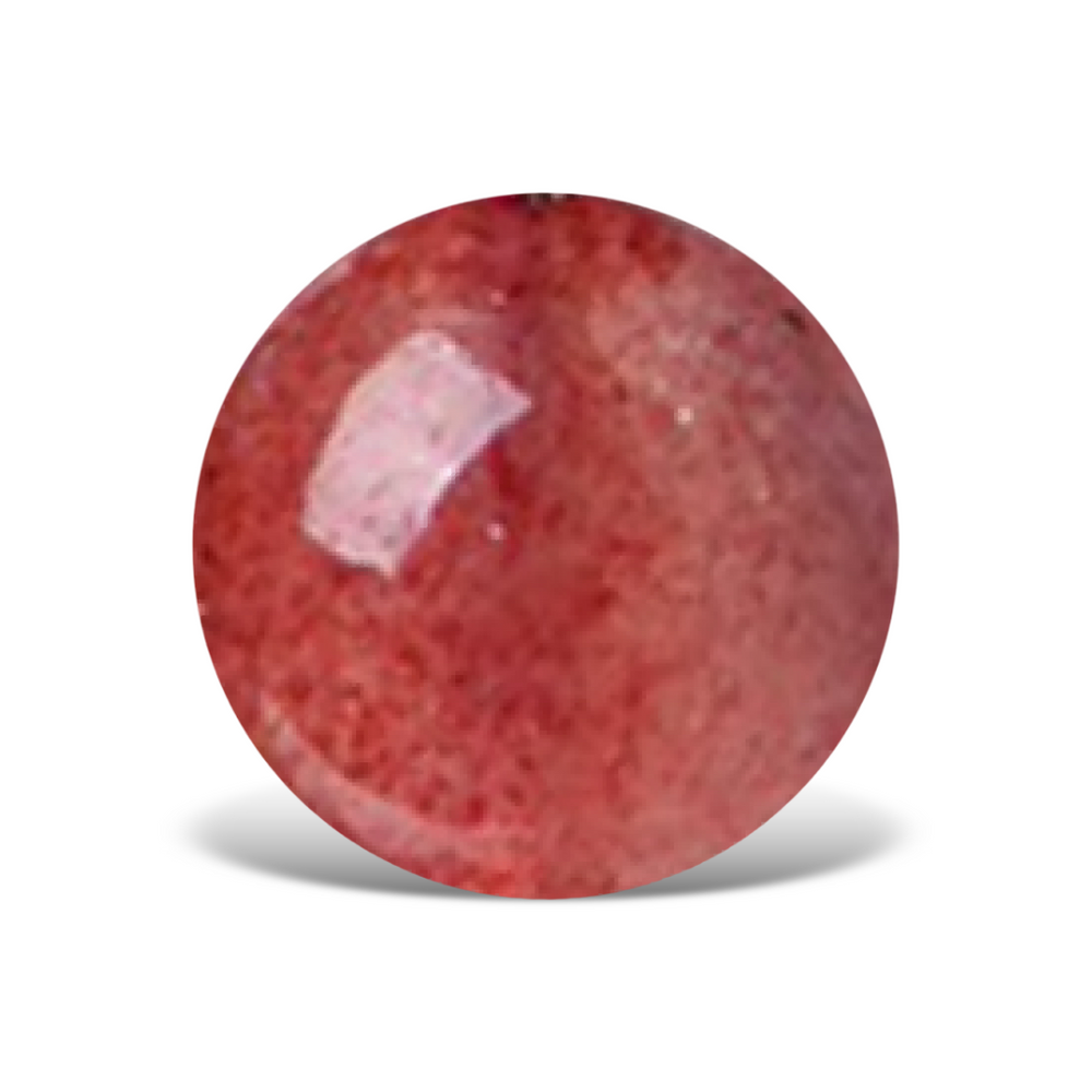 G0503 Red Round Strawberry Quartz