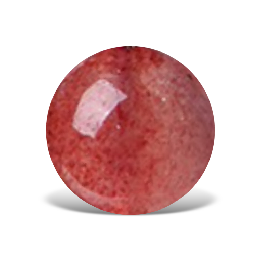G0503 Red Round Strawberry Quartz