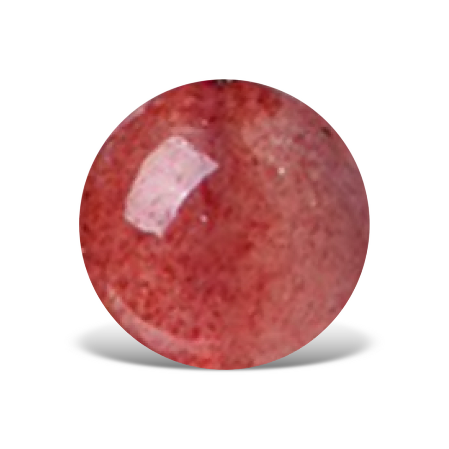 G0503 Red Round Strawberry Quartz