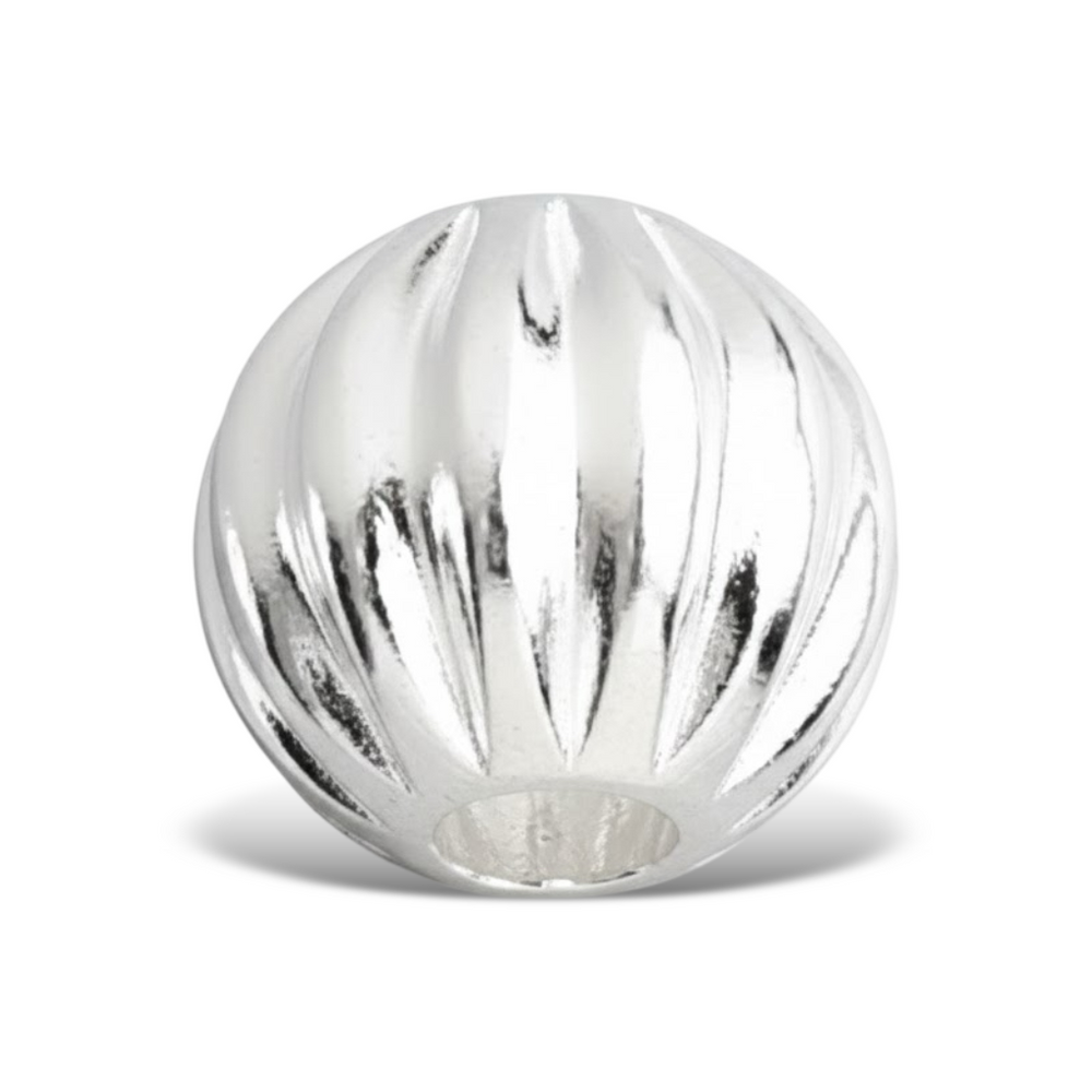 S1401 Silver Pumpkin Bead