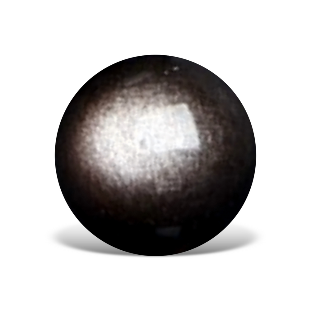G0803  Silver Sheen Obsidian Round Beads