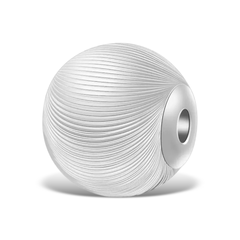 S3701 Silver Cat Eye Spacer Bead