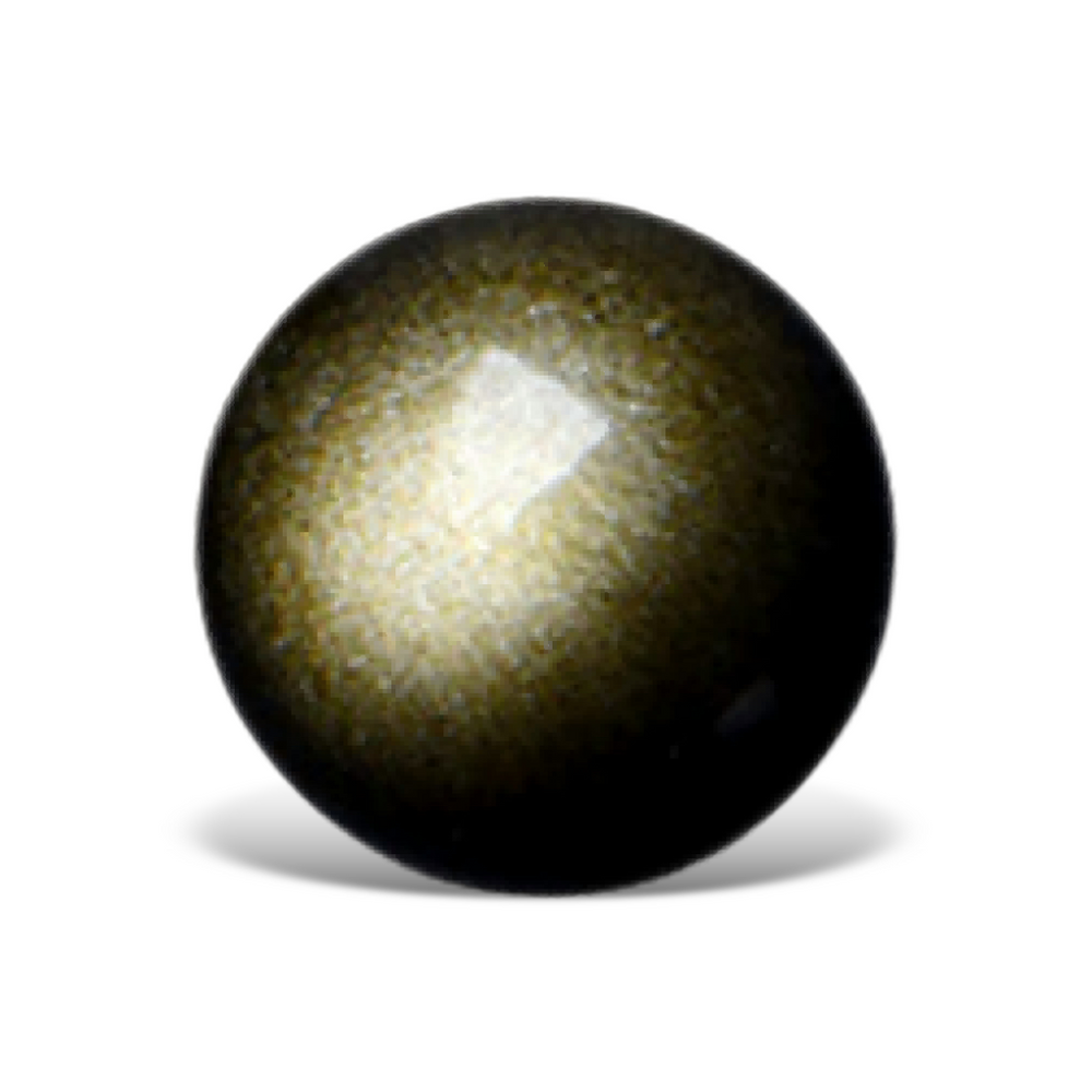 G0804 Gold Sheen Obsidian Round Beads