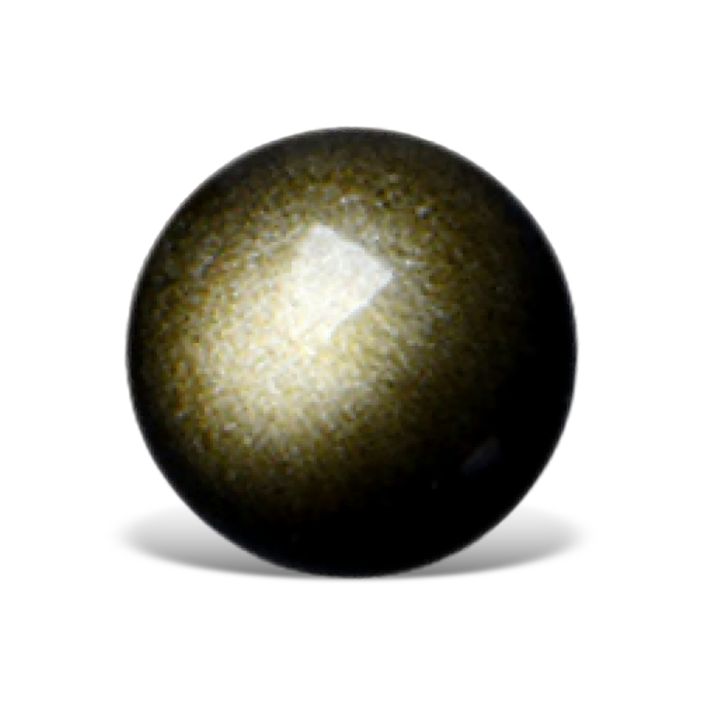 G0205 Gold Sheen Obsidian Round Beads