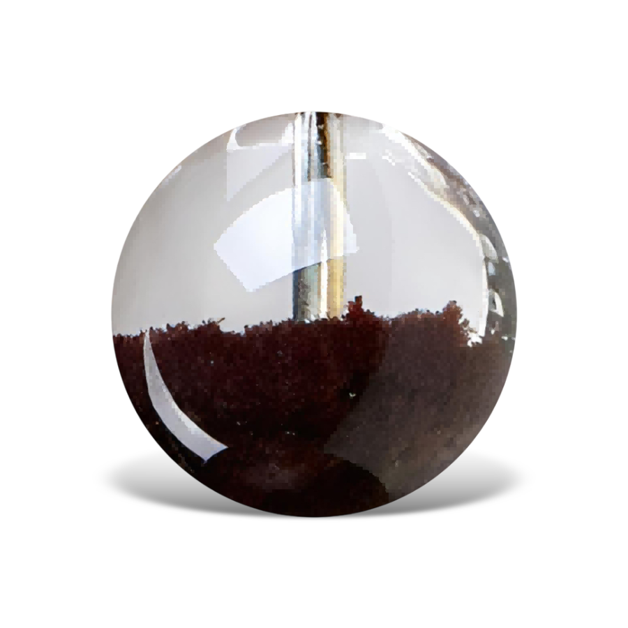Q0504 Red Phantom Round Quartz
