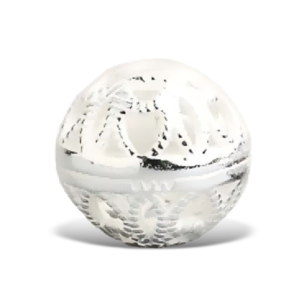 S1001 Hollow Filigree Bead Silver