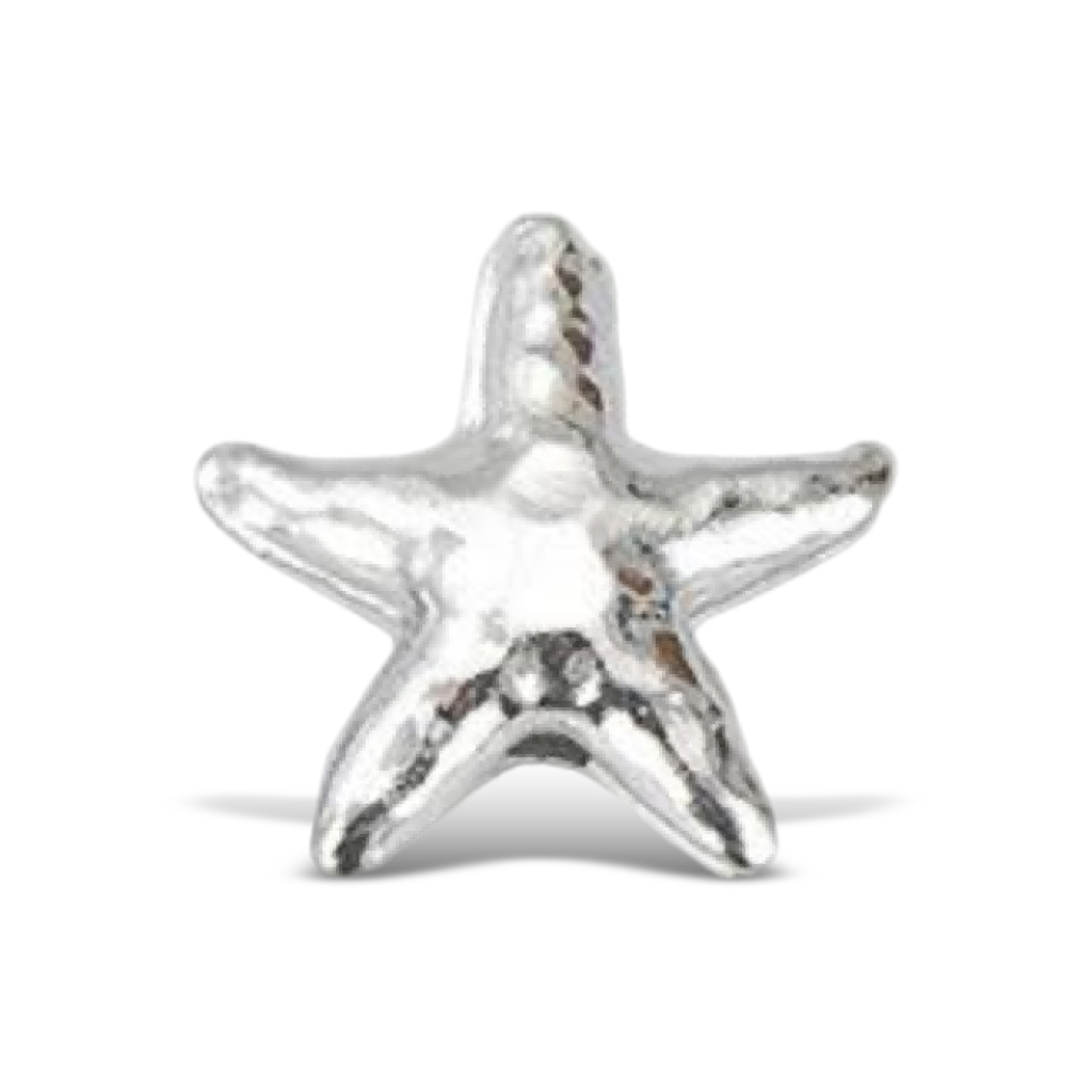 M1502 Silver Starfish Bead
